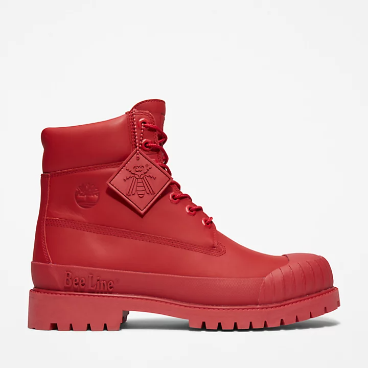Timberland BEE LINE X TIMBERLAND PREMIUM� 6 INCH RUBBER-TOE BOOT FOR MEN IN RED